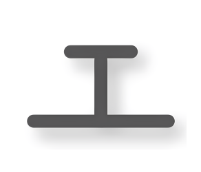 Н-профіль 40 мм, білий HSI (11 45 11) - Фото