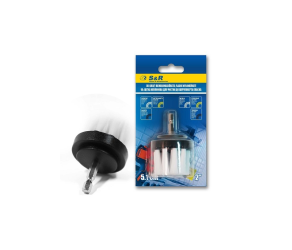 Щітка 51 мм, нейлонова біла, пряма, мякий дріт S&R (139001002) - Фото