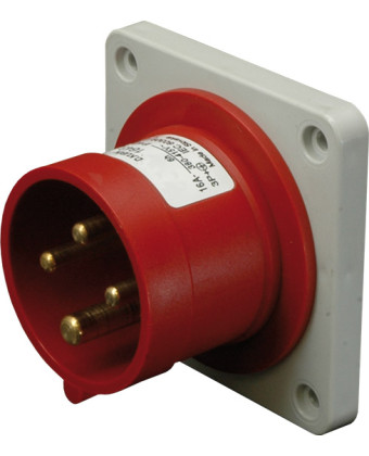 Вилка вбудована ETI ERR-1643 IP44 (16A, 400V, 3P+PE) (004482110) - Фото