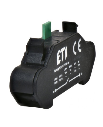 Блок-контакт ETI ESL-NO (1NO, з пружинними клемами) (004771639) - Фото