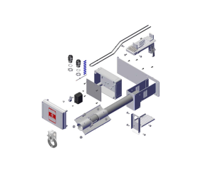 Монтажна плита для мотора подачі корму з електричною коробкою, Val-Co (455960) - Фото