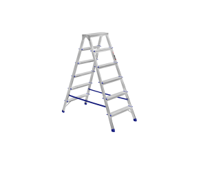 Стремянка алюмiнiєва двостороння 6ст SDHR 406 PRO STARK (525260204) - Фото