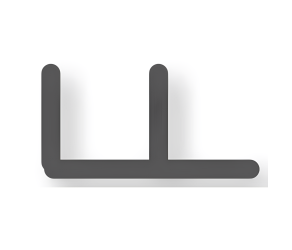 F-профіль 25 мм, білий HSI (11 45 03) - Фото