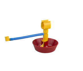 Mini drinker for chicks and broiler, red Lubing (4011-01) - Фото