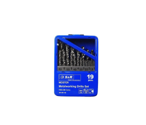 Набiр свердел Meister 19 шт: 10-100 мм, по металу S&R (108809190) - Фото