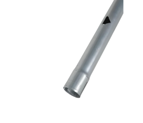 Galvanized pipe Ø45 mm for feed line with 4 holes, thickness 125 mm - Фото