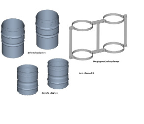 Монтажний комплект для димоходу Winterwarm (GA8350) - Фото