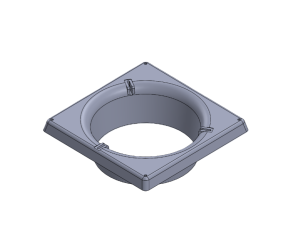 Ermaf Впускная насадка синего цвета для двигателя GP 40/70 (N50260244) - Фото