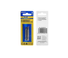 Бiта Hex4 x 50 мм, сталь S2, 2 шт S&R (152050414) - Фото