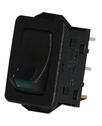 Вимикач с лампою тліючого розряду (зелений) ETI USS-08 10A (002470109) - Фото