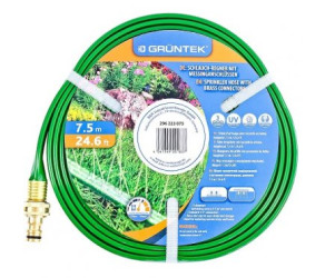 Шланг зрошувальний 1/2 75м, з латунними конекторами,  GRUNTEK (296223075) - Фото
