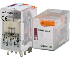 ETI Реле электромеханическое ERM4-024AC 4p 002473008 - Фото