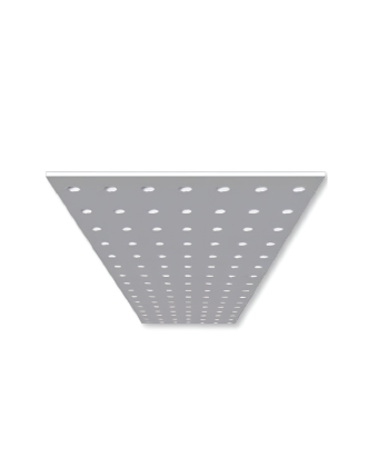 Перфорована стеля ПВХ/ПС/ПВХ 1200 x 2500 x 25 мм HSI (11 44 03) - Фото