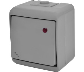 Сходовий вимикач з підсвіткоюVHE-3L-SR (сірий, ETI IP54) (004668068) - Фото