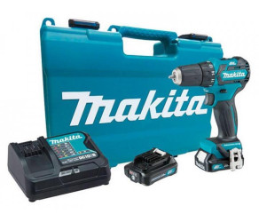 Cordless screwdriver-drill Makita DF332DSAE 108V 2x20A·h 21·35Nm 0-450·0-1500 rpm 106kg DF332DSAE - Фото