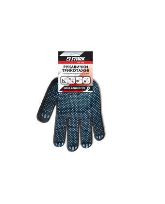 Gloves Granite-180 made of PVC, black, size 10 STARK (510841110) - Фото