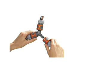 Комплект соединителей с тройником, для шлангов, GARDENA (18287-2000000) - Фото