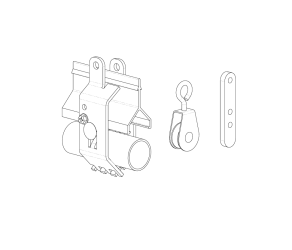 Комплект опор для трубопроводу з лебідкою (10 x VD319, VEN91104, VE345, VS341, 820387K) Val-Co (820412) - Фото