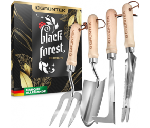 Комплект ручного інструменту Black Forest Edition з 4-х предметів, нерж, GRUNTEK (295444100) - Фото
