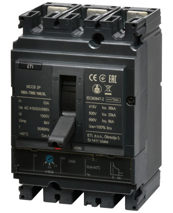 Circuit breaker, ETI, 50A (004673004) - Фото