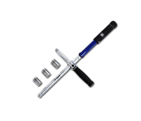 Ключ динамометричний 1/2 70-170 Nm L490мм + 3 гол17,19,21 мм хрестовий S&R (465012170) - Фото