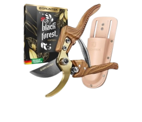 Секатор PROFI Black Forest Edition обвідний, в кобурі,  GRUNTEK (295216012) - Фото