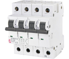 ETI Автоматический выключатель ETIMAT 10 3p+N D 32А (10 kA) 002156719 - Фото