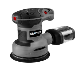 Шліфмашина ексцентрикова GRAPHITE 300Вт 125мм 7000-13000об/хв орбіта 1мм 121кг 59G348 - Фото