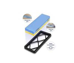 Брусок точильний двосторонній із зерном 400/1000 з силіконовою підложкою S&R (123040100) - Фото