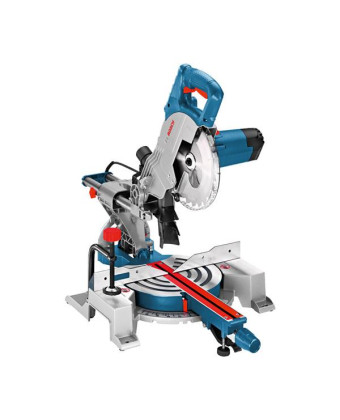 Пила торцювальна Bosch GCM 800 SJ з протяжкою 1400Вт диск 216мм поворот Л та П 47° нахил Л 45° 135кг 0601B19000 - Фото