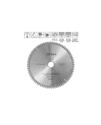 Диск розпилювальний 254x30x2,6мм АТВ 80 зуб WoodCraft Meister S&R (238080254) - Фото