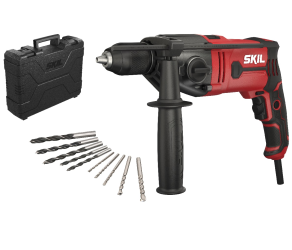 Дрель ударная SKIL 6745 GA 1050Вт ШЗП 13мм 0-3200об/мин аксессуары кейс 26кг HD1E6745GA - Фото