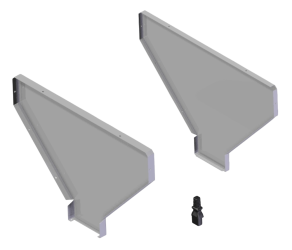 Монтажный комплект для обогревателя (2 торцевых пластины +1 соединитель) Winterwarm (GA8700) - Фото