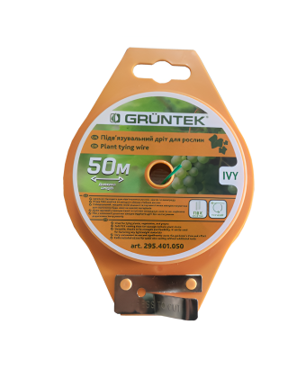 Підвязувальний дріт Ivy для рослин 50м, з ножем, GRUNTEK (295401050) - Фото