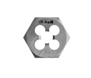 Плашка гексогональна М6 х 1,0 мм 6g HSS R6M5 S&R (111203006) - Фото