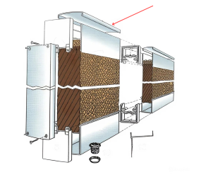 Кришка жолоба,100 мм Gigola (LC100MM-17)  - Фото