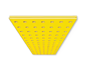 Perforated polystyrene ceiling with HSI tongue and groove joint (11 46 02) - Фото