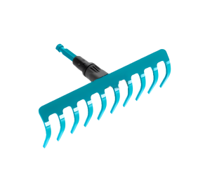 Комплект Combisystem: граблі сталеві+розпушувач сталевий+ручка деревяна 130 см GARDENA (03004-2000000) - Фото