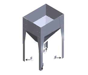 Контейнер для корму OPV-FWS-U HOTRACO під вагову систему FWS, розібраний (HO10090210) - Фото