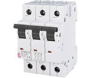 Автоматичний вимикач ETI ETIMAT 10 3p D 1,6А (10 kA) (002155707) - Фото