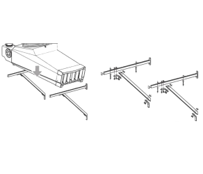 Ermaf Набор расширения для стенного крепления поперечной балки TR75 (N70000015) - Фото