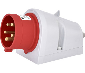 Вилка настінна з реверсом фаз ETI EPO-1653 IP44 (16A, 400V, 3P+N+PE) (004482064) - Фото