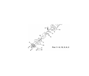Big Dutchman Вал натягу з кінцем підшипником M90 комплект 25-59-3021 - Фото