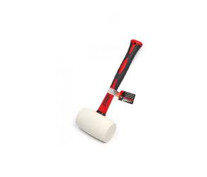 Молоток резиновый, 680г, d 65мм, белый, фибергласовая ручка STARK (520400680) - Фото