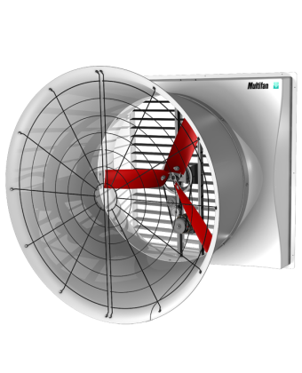 Настінний вентилятор зі склопластику Multifan 130 см 1350 Вт C4D1303M10238 - Фото