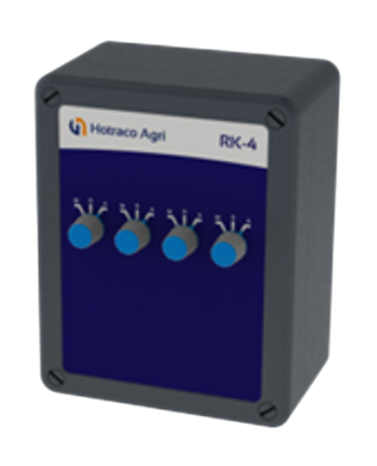 Relay box 4 groups (Max 4 Amp/ 250VAC) incl manual control RK-4 HOTRACO (HO08030200) - Фото