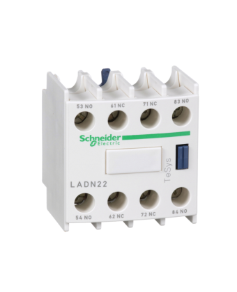 Schneider Electric Додатковий контактний блок 2НЗ+2НО фрмонтажу LADN22, 00-00002802 - Фото