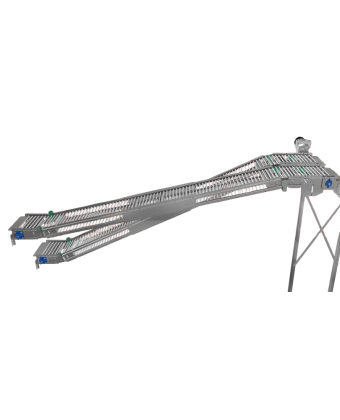 Belt conveyor, for egg collection, 2 lines, Lubing (311 004 05 00) - Фото