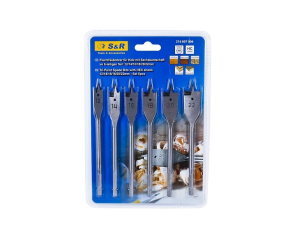 Набор сверл по дереву перовые 6 шт 12-22 мм S&R (216807006) - Фото