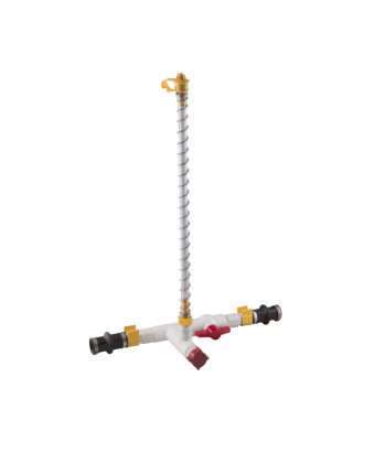 Міжлінійний запірний клапан для круглої труби з сапунами Lubing (4279-00) - Фото